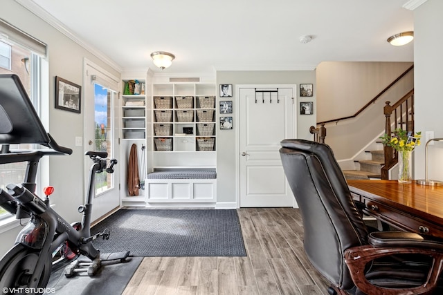 959 W 37th St Unit 5, Chicago, IL 60609 - office with wood finished floors and crown molding
