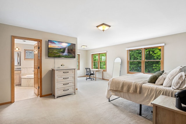 1284 N Jack Pine Ct, Palatine, IL 60067 - bedroom with light colored carpet, baseboards, and an office area