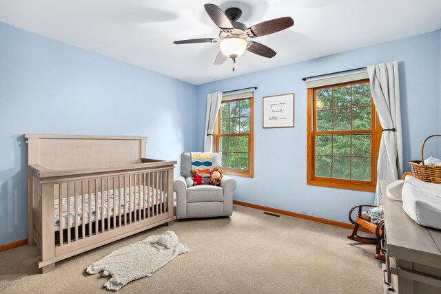 1284 N Jack Pine Ct, Palatine, IL 60067 - bedroom featuring carpet, baseboards, and a nursery area