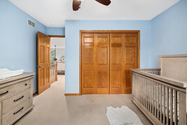 1284 N Jack Pine Ct, Palatine, IL 60067 - unfurnished bedroom featuring carpet floors and a ceiling fan