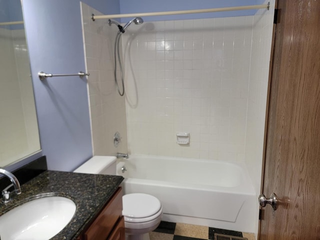 1744 Eastwood Ct Unit 9, Schaumburg, IL 60195 - bathroom featuring toilet, washtub / shower combination, and vanity