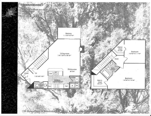1744 Eastwood Ct Unit 9, Schaumburg, IL 60195 - property floor plan
