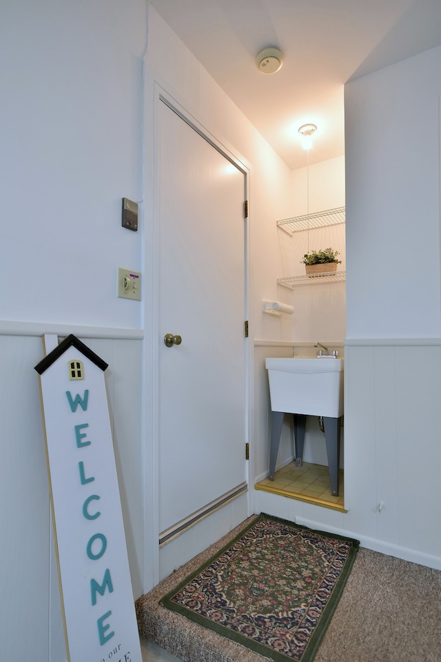 15608 Petunia Ct, Orland Park, IL 60462 - bathroom featuring a wainscoted wall