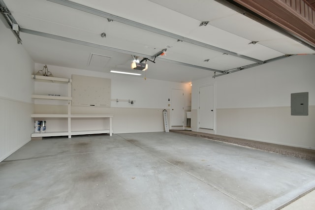 15608 Petunia Ct, Orland Park, IL 60462 - garage with electric panel and a garage door opener