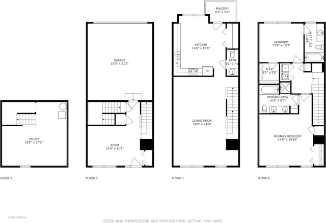412 W Wood St, Palatine, IL 60067 - floor plan / room layout