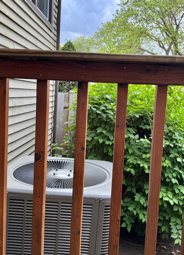 exterior view of central AC unit