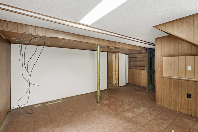 1918 W 108th Pl, Chicago, IL 60643 - finished below grade area featuring wooden walls and light flooring