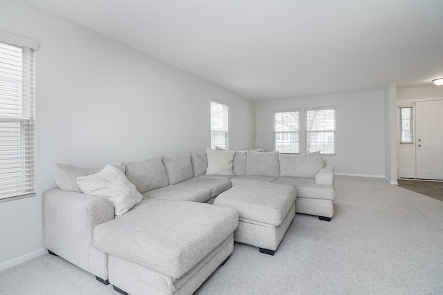 21536 Vesper St, Crest Hill, IL 60403 - living area featuring carpet floors and baseboards