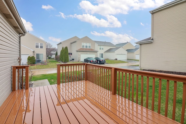 21536 Vesper St, Crest Hill, IL 60403 - deck with a residential view and a yard
