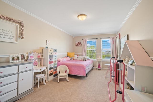 718 Northgate Dr, Sycamore, IL 60178 - bedroom with light carpet and ornamental molding