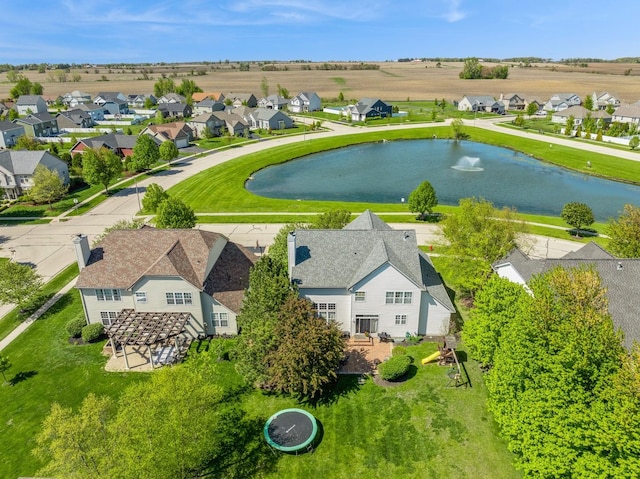 718 Northgate Dr, Sycamore, IL 60178 - aerial perspective of suburban area featuring a nearby body of water
