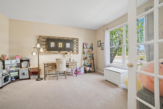 718 Northgate Dr, Sycamore, IL 60178 - playroom with carpet and baseboards