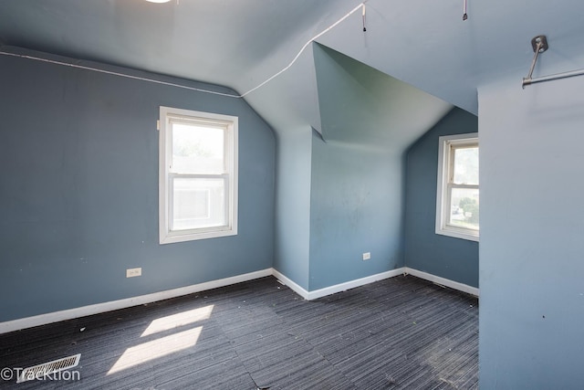 910 E Krage Dr, Addison, IL 60101 - additional living space featuring vaulted ceiling and wood finished floors