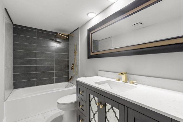 12725 S Wallace St, Chicago, IL 60628 - bathroom with vanity, bathing tub / shower combination, and toilet