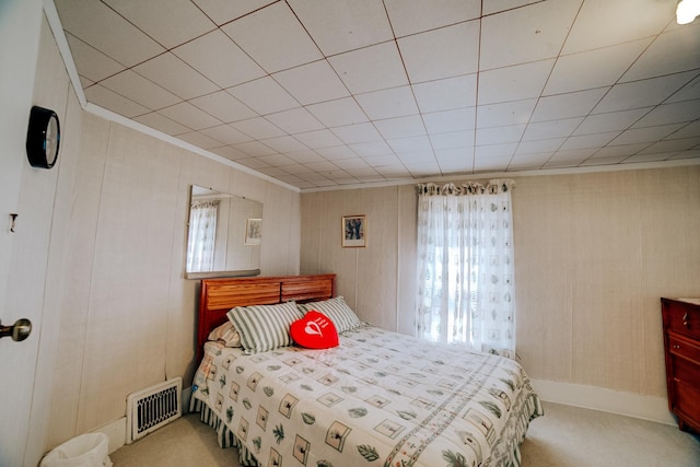 218 W Fleming St, Watseka, IL 60970 - carpeted bedroom with crown molding
