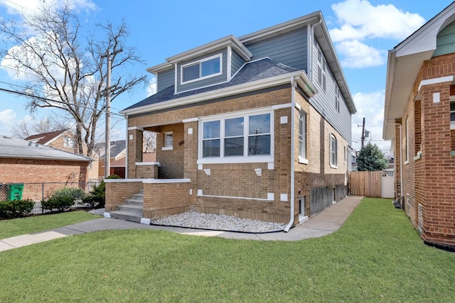 2613 Kenilworth Ave, Berwyn, IL 60402 - view of front of house with brick siding, a porch, and roof with shingles