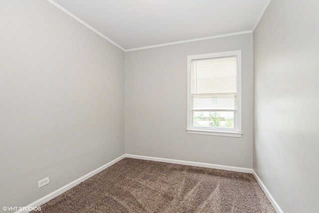 6609 173rd Pl, Tinley Park, IL 60477 - unfurnished room with carpet floors, crown molding, and baseboards