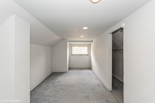 5000 N Kenneth Ave, Chicago, IL 60630 - bonus room with carpet floors, vaulted ceiling, recessed lighting, and baseboards