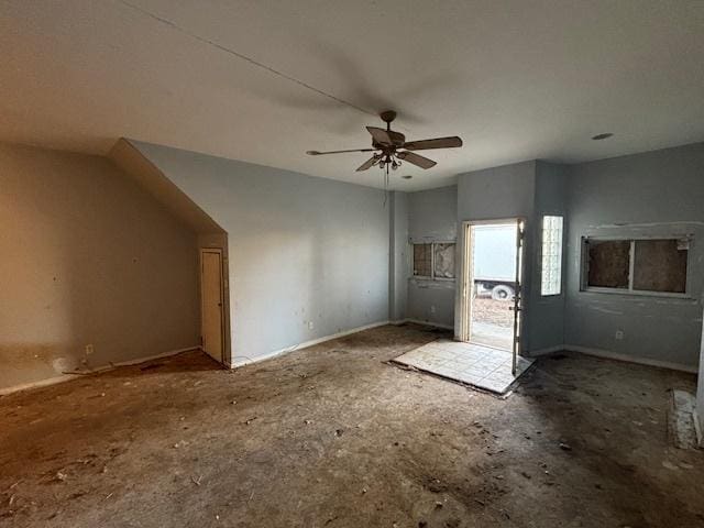 8370 S Baker Ave, Chicago, IL 60617 - unfurnished living room with a ceiling fan