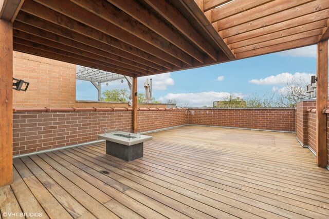 3737 N Clifton Ave Unit 3, Chicago, IL 60613 - view of wooden terrace