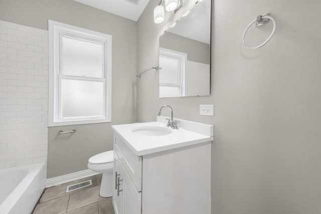 9028 S Ada St, Chicago, IL 60620 - full bath featuring plenty of natural light, toilet, and tile patterned floors