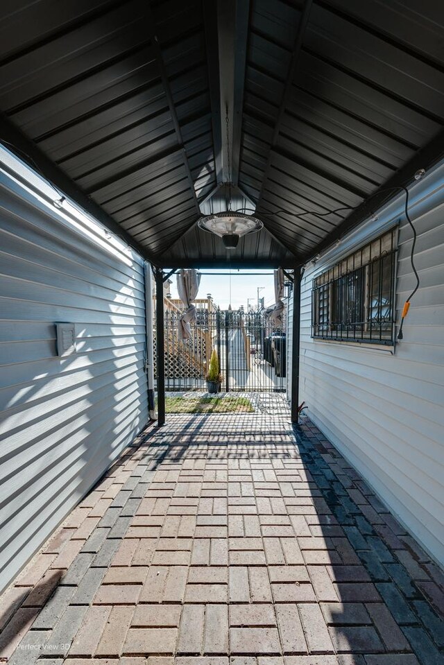 6104 N Kimball Ave, Chicago, IL 60659 - view of car parking with fence