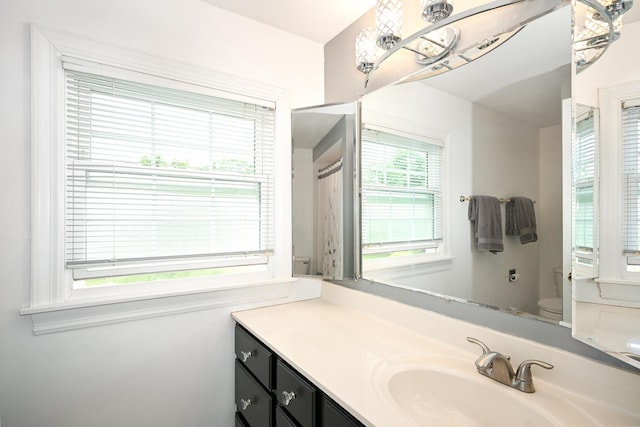 25W651 Towpath Ct, Wheaton, IL 60189 - bathroom with toilet and vanity