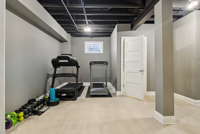 16829 Sheridans Trl, Orland Park, IL 60467 - exercise area featuring baseboards