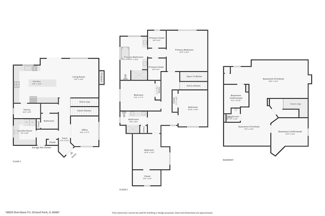 16829 Sheridans Trl, Orland Park, IL 60467 - property floor plan