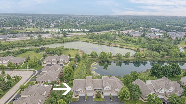 11656 Lake Shore Dr, Orland Park, IL 60467 - view of property location with nearby suburban area and a nearby body of water