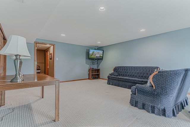 11656 Lake Shore Dr, Orland Park, IL 60467 - sitting room featuring carpet and recessed lighting