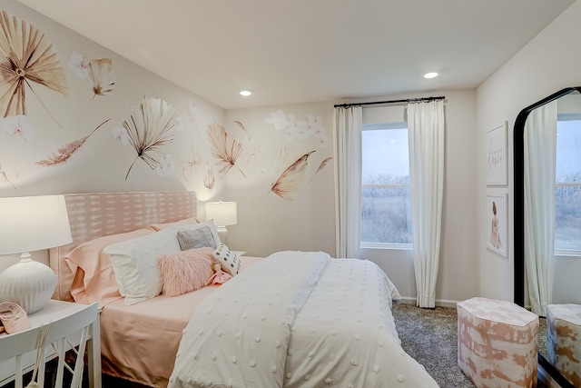 740 Cloverleaf Dr, Marengo, IL 60152 - carpeted bedroom featuring recessed lighting and baseboards
