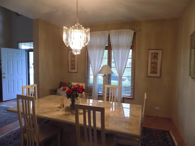 5355 Fox Path Ln, Hoffman Estates, IL 60192 - dining room with a chandelier