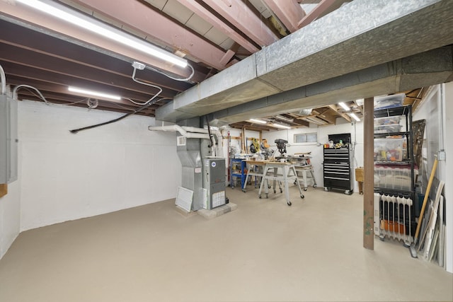 4129 N Mcvicker Ave, Chicago, IL 60634 - unfinished basement with heating unit