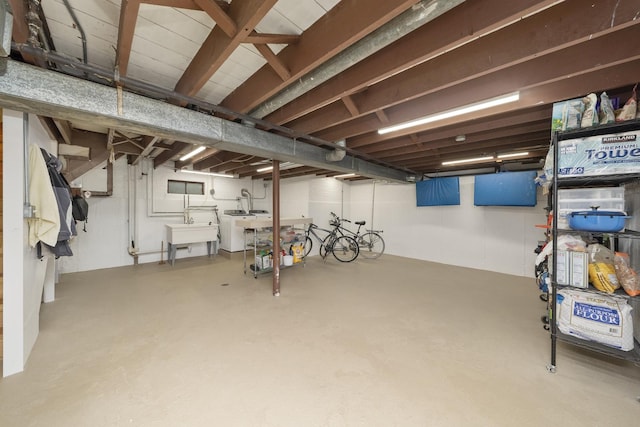 4129 N Mcvicker Ave, Chicago, IL 60634 - unfinished below grade area featuring a sink