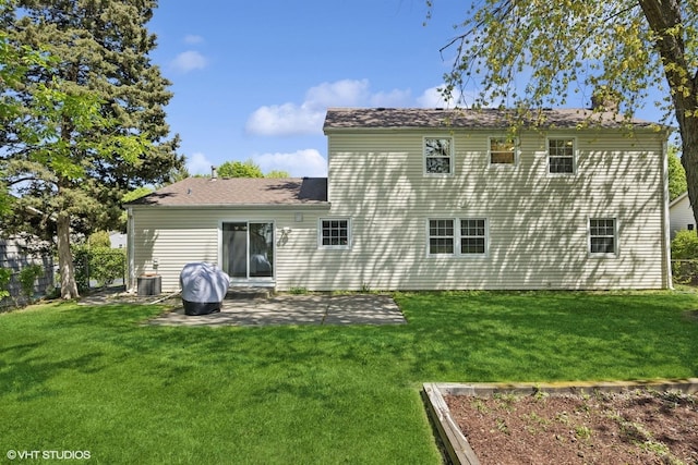 751 Essington Ln, Buffalo Grove, IL 60089 - rear view of property featuring a patio and central AC unit