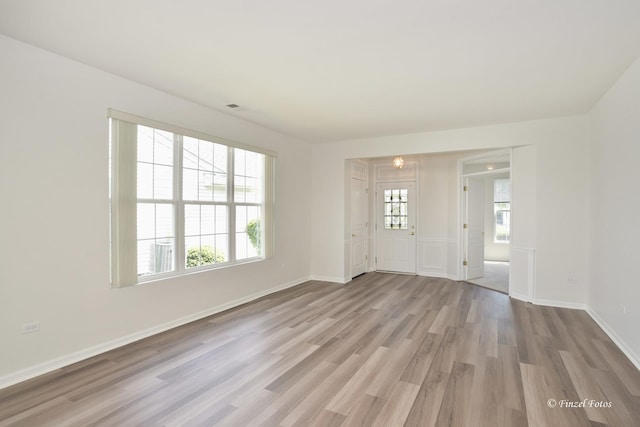 11315 Nelson Dr, Huntley, IL 60142 - foyer entrance with wood finished floors and baseboards