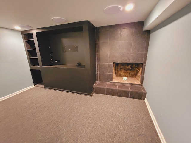 511 N Berwick Blvd, Waukegan, IL 60085 - bathroom with baseboards and a fireplace