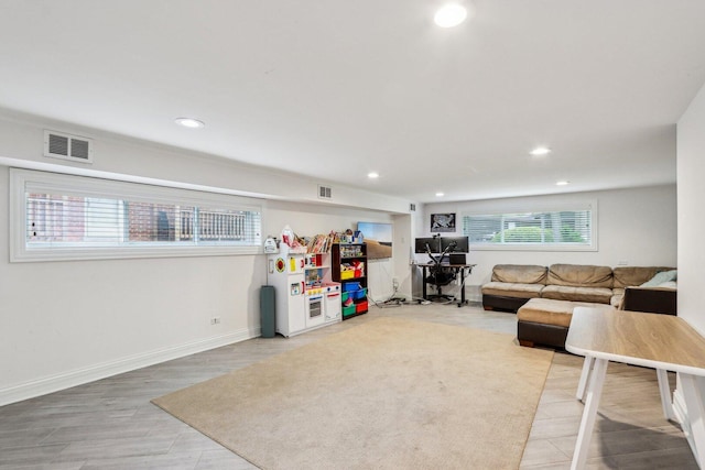 9017 Pottawattami Dr, Skokie, IL 60076 - living area featuring recessed lighting and baseboards