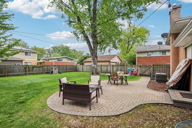 9017 Pottawattami Dr, Skokie, IL 60076 - view of patio / terrace featuring central air condition unit