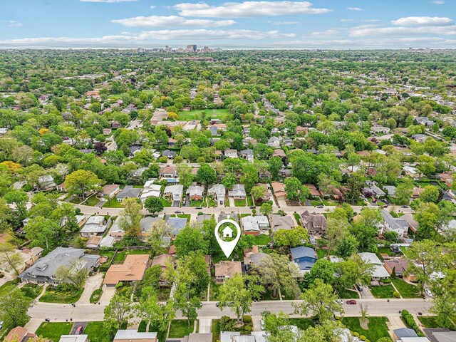 9017 Pottawattami Dr, Skokie, IL 60076 - aerial view of residential area