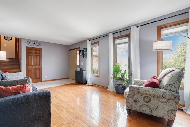 6333 Carriage Way, Oak Forest, IL 60452 - living area featuring plenty of natural light and light wood finished floors