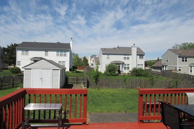 164 Blue Heron Ct, Round Lake, IL 60073 - deck with a residential view