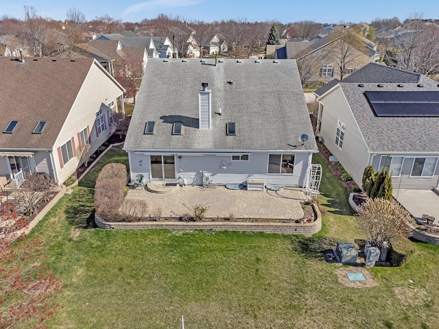 aerial perspective of suburban area