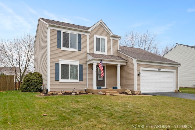327 Persimmon Ln, Oswego, IL 60543 - traditional home with driveway and a garage