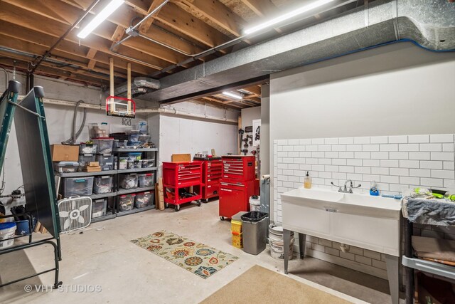 551 Salceda Ln, Mundelein, IL 60060 - view of unfinished basement