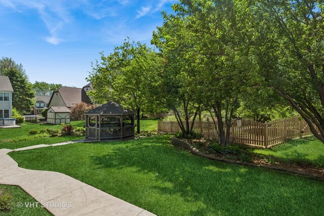 551 Salceda Ln, Mundelein, IL 60060 - view of yard with a gazebo