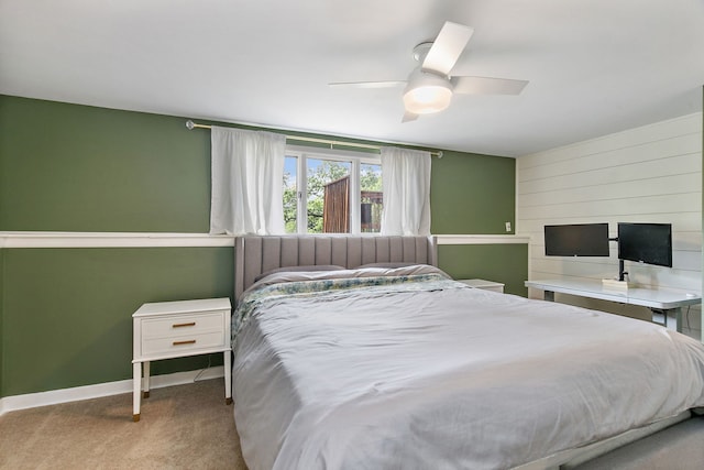 543 Blackhawk Dr, Lake In The Hills, IL 60156 - carpeted bedroom featuring baseboards and a ceiling fan