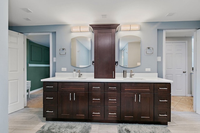 543 Blackhawk Dr, Lake In The Hills, IL 60156 - full bathroom with double vanity