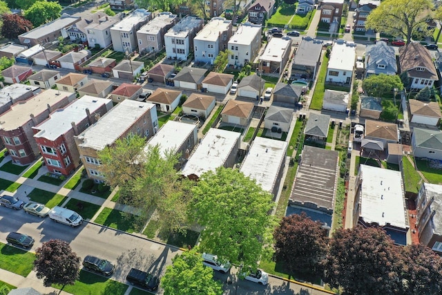 aerial overview of property's location with nearby suburban area